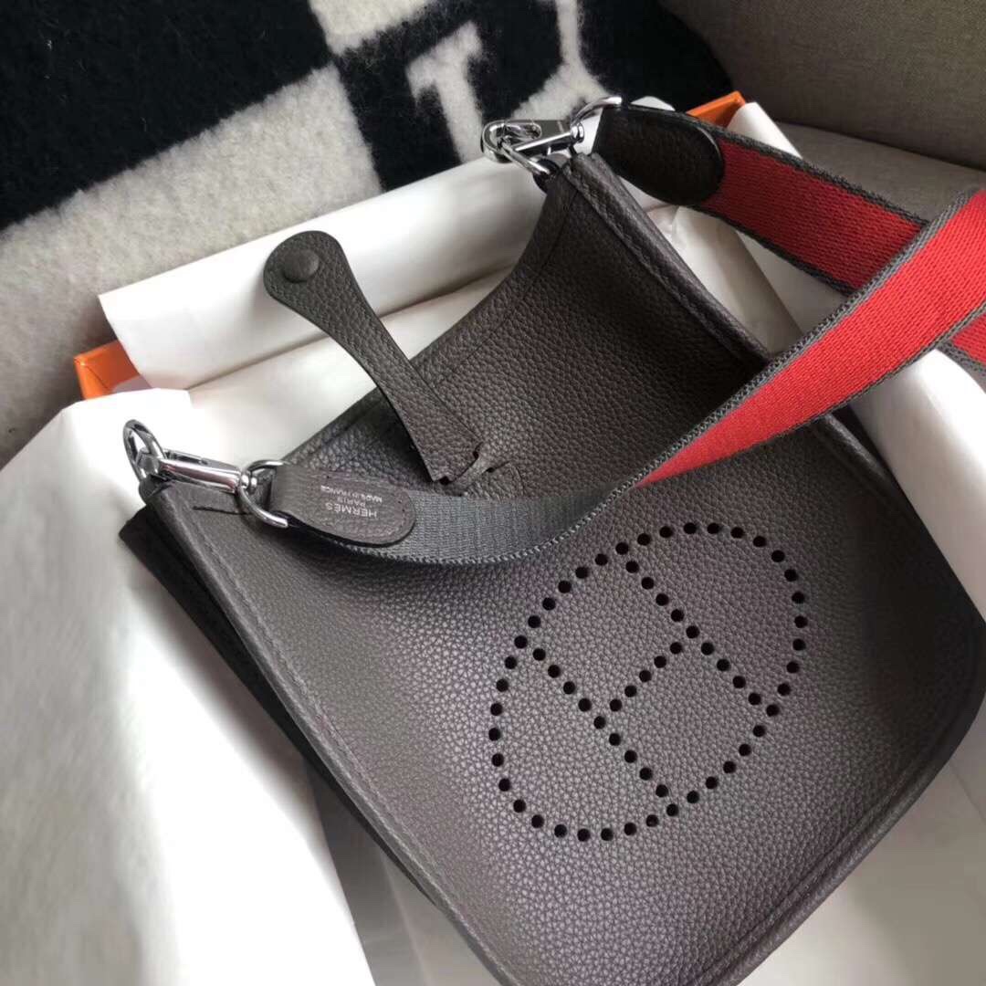 에르메스 미니 에블린16 그리스메이어 은장 토고가죽